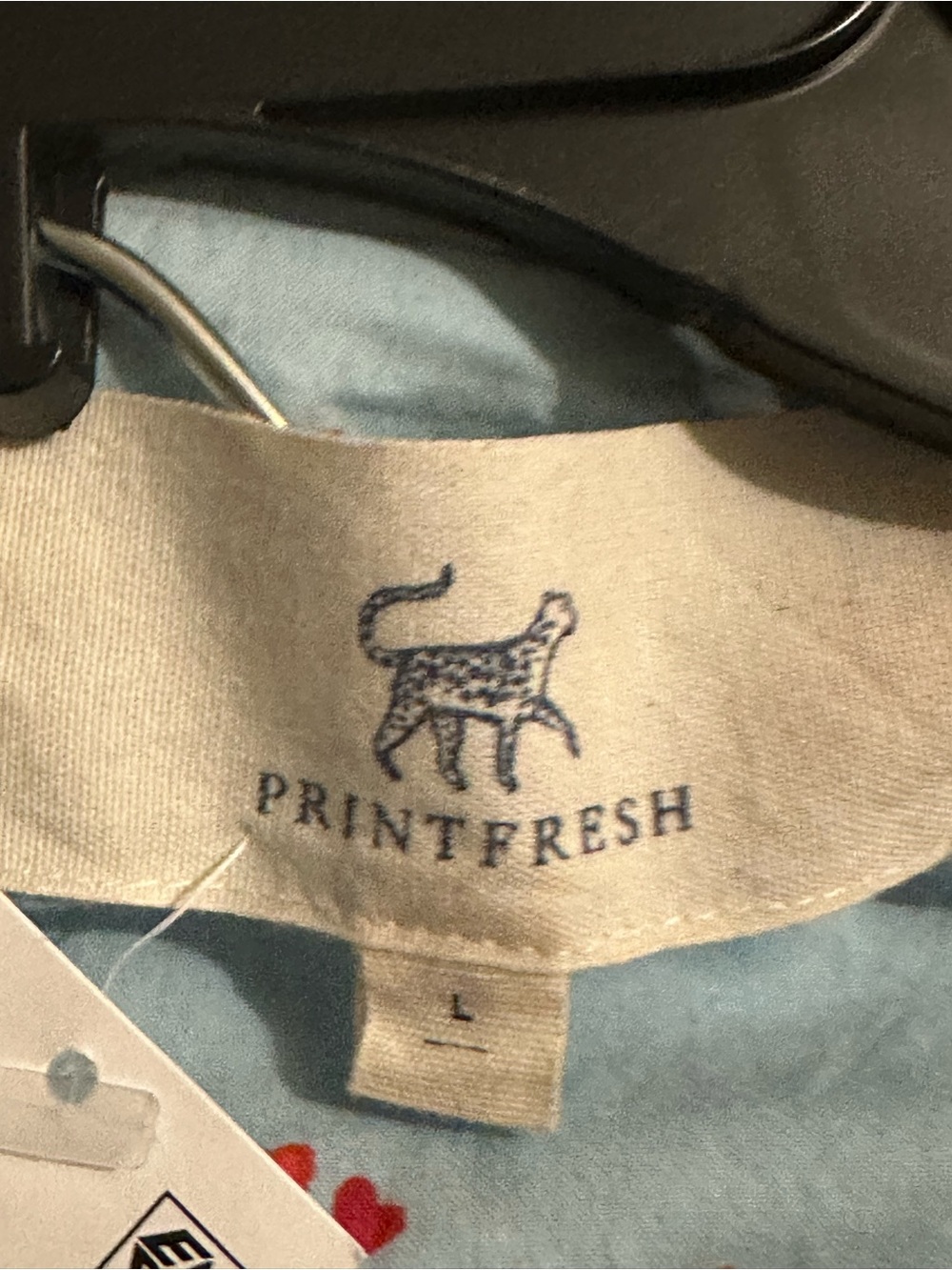 Printfresh 100% Organic Cotton Long PJ Set in Dachshund Date in pale blue - Picture 12 of 15